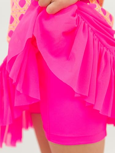 RuffleButts Girls Athletic Active Tulle Skort4