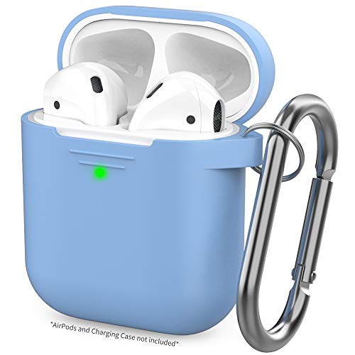 AhaStyle Upgrade AirPods Case Silicon Protective Cover [Front LED Visible] Compatible with AirPods