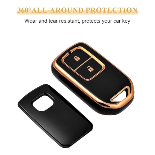 Coque clé TPU évite les rayures de télécommande Accord HRV Pilot - 2