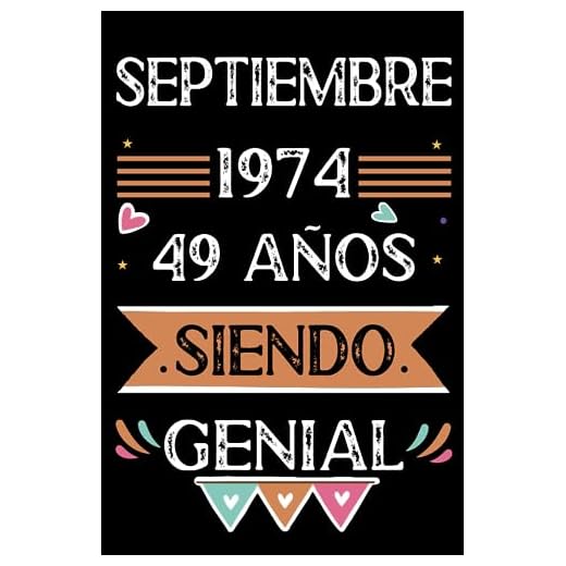CUADERNO, Septiembre 1974, 49 Años Siendo Genial: Libro de visitas, cuaderno, 110 páginas de felicitaciones, idea de regalo, regalo Para la esposa, novia, mujer, La madre