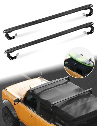 Soft Top Roof – Rear Quarter Window(s) Not Staying Attached To The Rear Window - 2021-2023 Ford Bronco 7 JROAD Soft Top Roof Rack Cross Bars Roof Rack Cross Bars Fit for 2021-2023 Ford Bronco 4Door Soft Top, Roof top Crossbar Cargo Carrier Cross Bars Rails for Kayak Bike Luggage Ski Snowboard Carrier