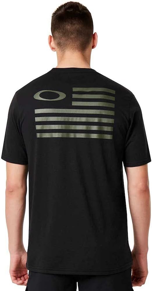 Oakley Unisex Si Flag Tee T-Shirt, Blackout, Large US - Image 3