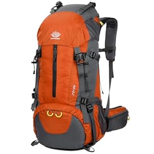 WoneNice 50L(45+5) Waterproof Hiking Backpack – Outdoor Sport Daypack with Rain Cover