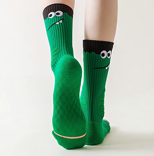 Functional Sports Socks Animal Athletic Crew Socks for Women Big Kids4