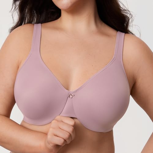 Image of DELIMIRA Women's Minimizer Plus Size Underwire Bras | Smooth, Full Coverage, Seamless, Tshirt Bra