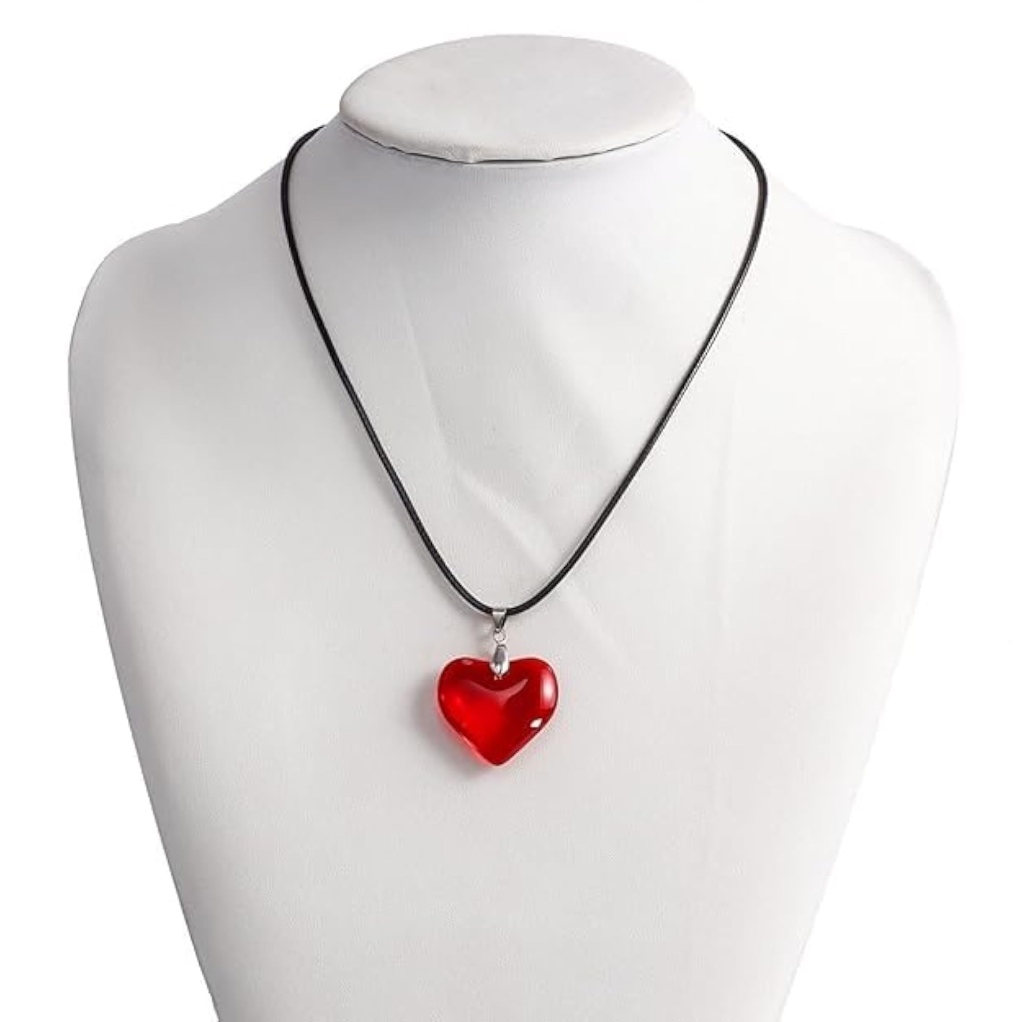 Red Heart Pendant Necklace for Women & Girls
