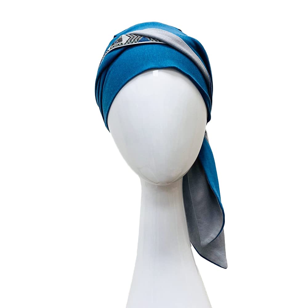 CAREBELL pañuelo oncológico modelo Smooth – diseño Dakota en bambú suave y transpirable, especial para quimioterapia, alopecia y pieles sensibles