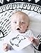 Wee Gallery Art Cards for Baby, Durable High Contrast Black and White Animal Flashcards for Newborns, Brain Development, Sensory Toys, Tummy Time Essentials for Infant and Toddler - Baby Animals