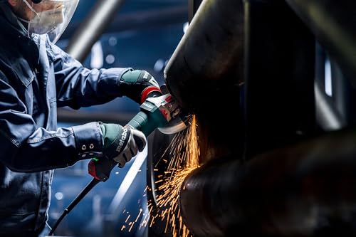 metabo Meuleuse d'angle WEVBA 20-125 Quick BL - 2000 W, 125 mm, 11000 tr/min, 3,5 Nm - Moteur sans balais, électronique VTC, système M-Quick, poignée anti-vibration, filtre anti-poussière, qualité