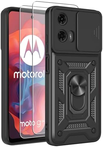 Cover per Motorola Moto E14/G24/G04 Con Staffa + [2 Pezzi