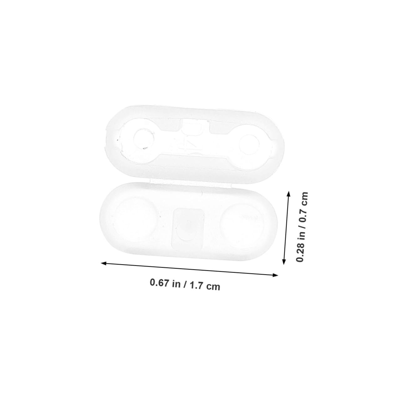 QUMIIRITY 60pcs Plastic Roller Blind Chain Connectors Transparent Vertical Blinds Beaded Pull Chain Accessories for Easy Replacement and Repair