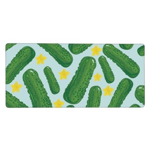 Tapis de souris grand format Concombres | Dimensions 40 x 90 cm