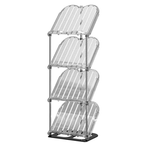 Image of Cortina Shoe Rack Vertical Shoes Racks for Entryway Corner Shoe Storage Organizer for Small Spaces Transparently Tall Slim Shoe Shelf for Front Door Entrance Living Room - 4 Layer