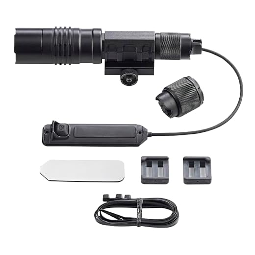 Streamlight 88090 ProTac Rail Mount HL-X USB 1000-Lumen Rechargeable Multi-Fuel Weapon Light with Integrated Red Laser, USB Battery and Cable, Remote Switch, Tail Switch, and Clips, Black, Box