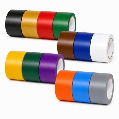Image of GGR Supplies CVT-536 Rainbow Vinyl Floor Marking Tape, 3 x 36 Yards