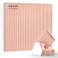 MAGICUBETIC 12 Pack Self-Adhesive Acoustic Wall Panels,12x12 Inch-Pink