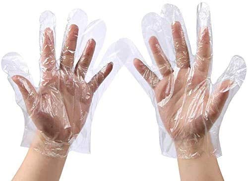Disposable Clear Plastic Gloves - 400 Pieces Plastic Disposable Gloves,Disposable Polyethylene Work Gloves