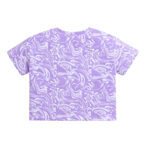 Image of Hopscotch Girls Cotton Short Set In Lilac Color