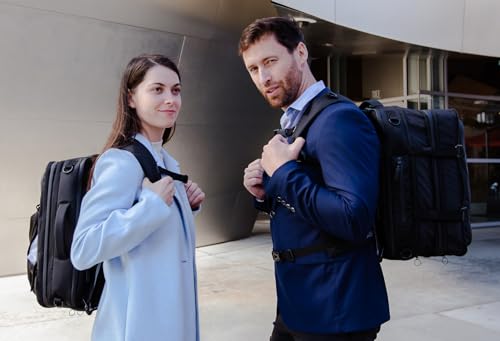 Taskin ONE X | Carry-on/Day-use Large Travel Laptop Backpack for Men | Double Expandable Convertible 18L/33L/45L3