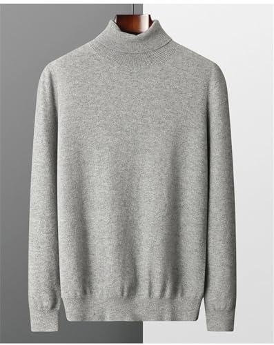 Men's Cashmere Sweater Lapel Knitted Pullover Lightweight Warm Long Sleeve Pullover Slim Fit High Collar Sweater2