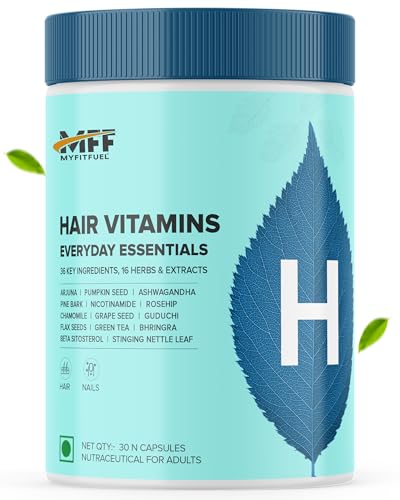Image of MyFiFuel Hair Vitamins with DHT blocker (30 Capsules) (36 Vitamins, Mineral & Herbs) For Hair Re-Growth & Hairfall Control