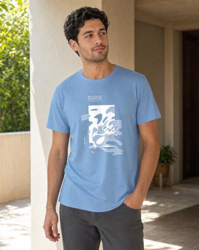 Image of Nobero 100% Cotton T Shirts for Men Stylish | Regular Fit | Graphic Printed T Shirts for Men 180 GSM Combed Cotton | Round Neck Half Sleeve