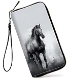 💖【Sac à main pour téléphone de grande capacité】Ce portefeuille pour femme mesure 20,1 x 10,4 x 2,5 cm, grande taille et beaucoup d'espace. Portefeuille pour femme conçu avec 8 emplacements pour cartes de crédit, 1 fente à fermeture éclair, 2 longs compartiments pour billets et reçus et une grande fente pour accessoires, vous pouvez également y placer votre iPhone.