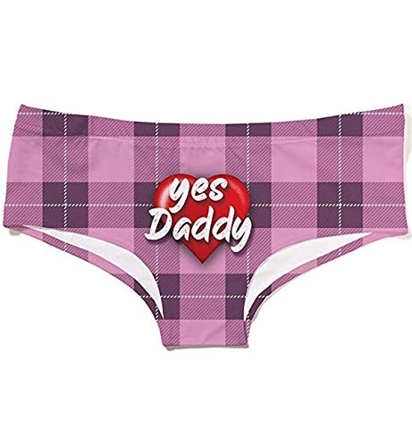 Funny Underwear for Women - Cat Panties, Daddy, Large-X-Large