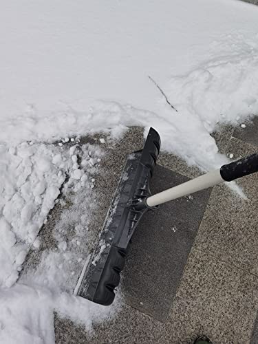 Pala per la rimozione della Neve, Pala per Auto di Emergenza Leggera Grande con Manico Lungo e Pala con Lama Larga 20 Pollici, Strumento per la rimozione della Neve per impieghi gravosi