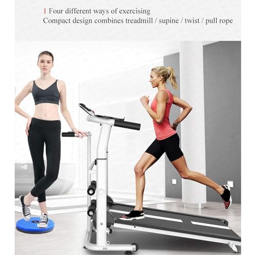 Image of Folding Treadmills Treadmills, Home Compact Folding Mechanical Treadmill Led Displayo Multi-Function Shock Absorption Silent Treadmill Walking