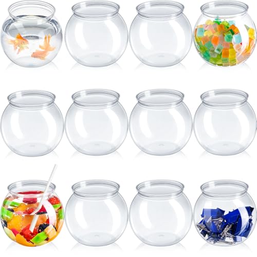 Bols à poisson 1.25L de qualité supérieure Eccliy en polymère transparent pour réception - 2