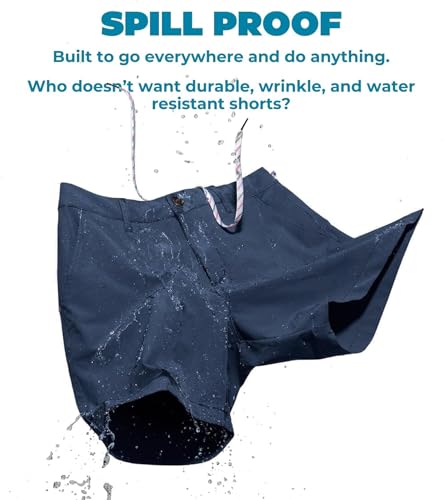 Image of Chubbies Everywear Men's Shorts - Mens Shorts Casual 6in Inseam, Elastic Waist, Water-Resistant, Zipper Pocket