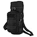 ProCase Bolsa de Botella de Agua, Bolsa Táctica MOLLE de Hidratación Bolso de Transporte con Bolsillo Adicional de Accesorios y Correa de Hombro Desmontable -Negro