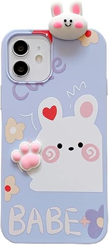 Linda funda de dibujos animados compatible con Samsung Galaxy S20 FE, funda protectora de goma de silicona suave con personaje de muñeca de cachorro