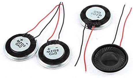 Sourcingmap a15080600ux0275 Metal Shell Round Internal Magnet Speaker 2W 8 Ohm (Pack of 4)