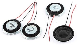 Sourcingmap a15080600ux0275 Metal Shell Round Internal Magnet Speaker 2W 8 Ohm (Pack of 4)