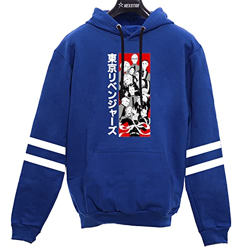 Blusa Moletom Adulto E Infantil Anime Personagens Tokyo Revengers (GG, AZUL)