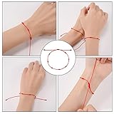 BOCHOI Kabbalah 7 Knot Red Bracelet Adjustable 2 Pieces Red Cord Talisman for Womens Girls Boys Family Good Luck Jewellry Gift Birthday Gift - Image 5