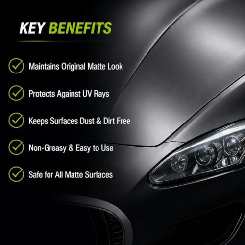 Image of CAR SAAZ Matte Care Combo Pack | MatteX Car Shampoo 1L & Matte Polish Protectant 500ml | Matte Paint Cleaner & UV Protection | Restores Matte Finish for Cars & Bikes
