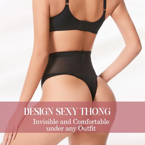 Tummy Control Thong Shapewear Underwear for Women Low Rise Seamless Body Shaper Girdle Compression Panties4