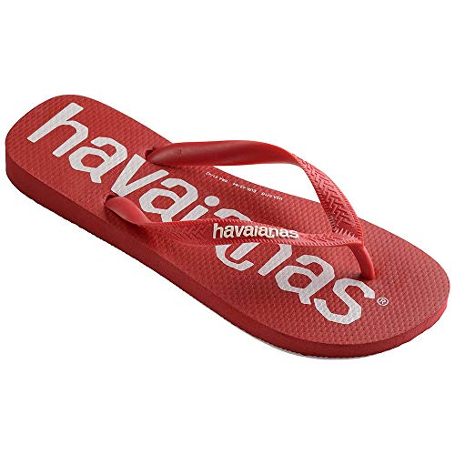 Havaianas Top Logomania, Tongues Mixte, Rouge Rubis, 27/28 Havaianas Top Logomania, Tongues Mixte, Rouge Rubis, 27/28