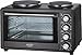 Produktbild Adler AD 6020 Elektro-Backofen mit Heizplatten, Schwarz, 55 x 36 x 36 cm