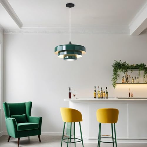Lámpara de araña minimalista vintage negra y blanca con base E27 para techo de salón 3