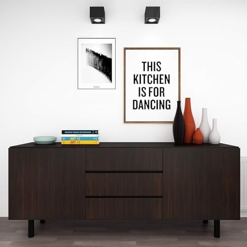 Image of HOME13 Walnut Wooden Kitchen Self Adhesive Vinyl Decorative Wallpaper for Kitchen Countertop Home /Office 1 Ft x 4 Ft with 2pcs