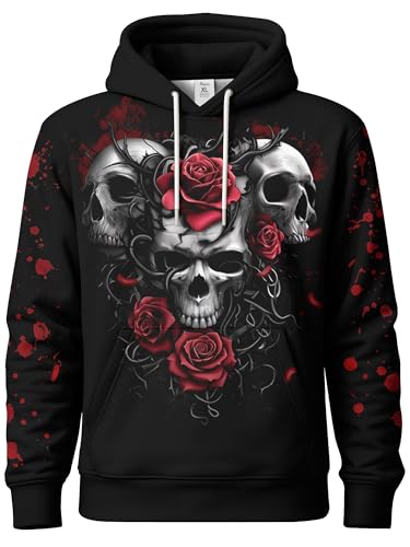 Image of PAGYMO Graphic Hoodies for Men Funny Novelty Pullover Hooded Sweatshirt | Funny 3D print, cool novelty design, colorful pattern, mens graphic pullover hoodie, sarcastic style, funky winter fashion