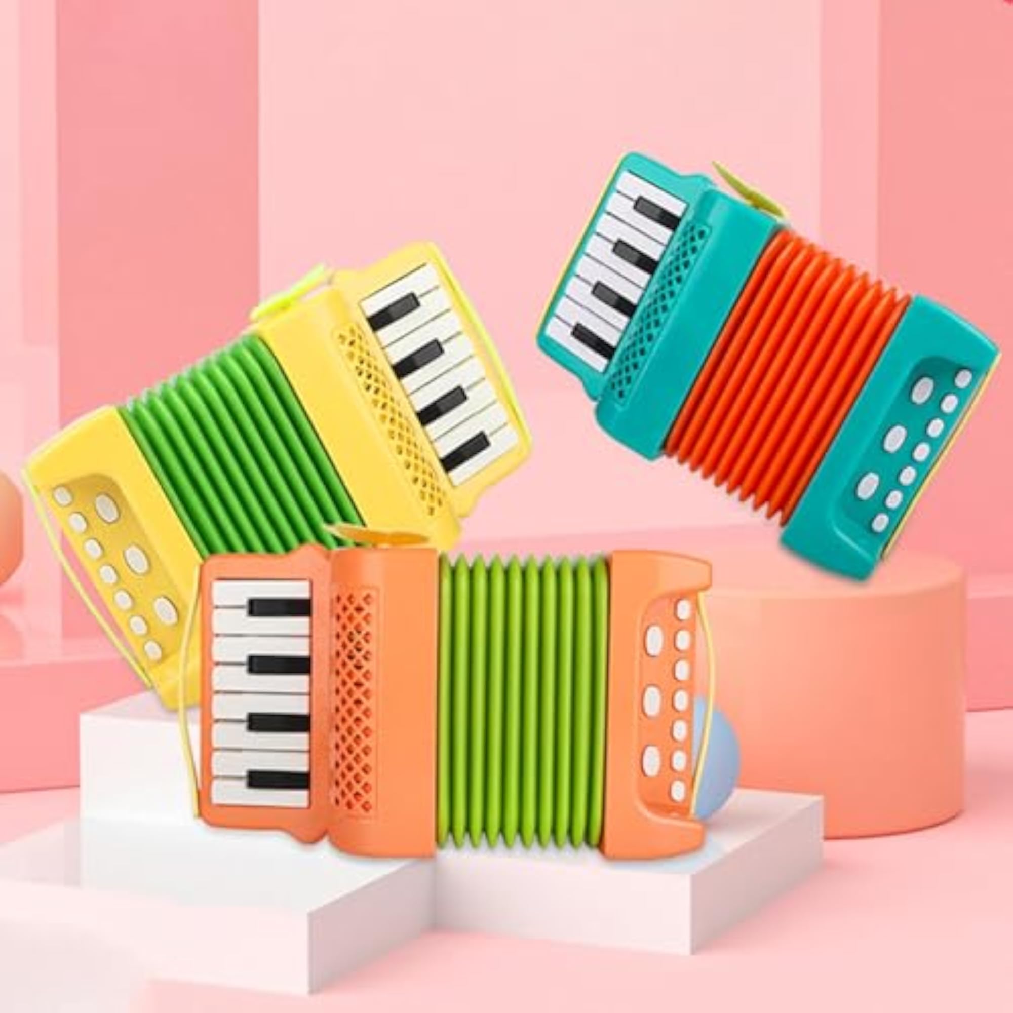 10 Keys 8 Bass Piano Accordion Playset for Beginners