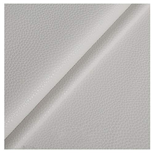 Grand PU cuir synthétique blanc litchi 138cm de qualité supérieure pour DIY