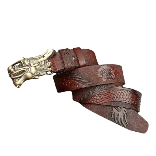 Ceinture en cuir véritable gravure vintage style western pour sublimer vos tenues chic