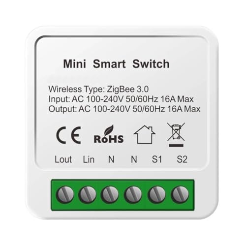 ZigBee Wireless Receiver - Wall Switch Light Switch with Receiver - 30 m Range, Schalter