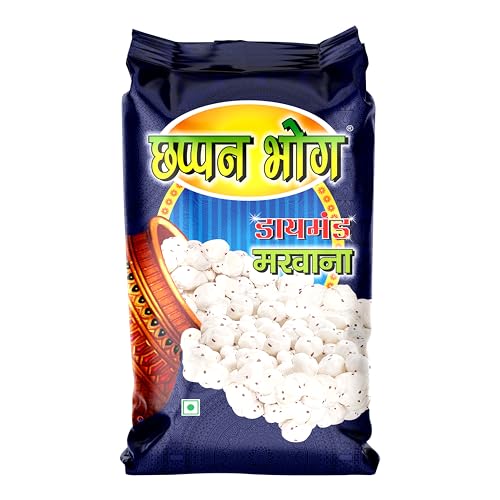 Chappan Bhog Premium Lotus Seed Pop/Gorgon Nut Puffed Kernels (Phool Makhana) Lotus Seeds(Makkhana) Dimond 100g (B0D9P1RFNG) Amazon Price History, Amazon Price Tracker
